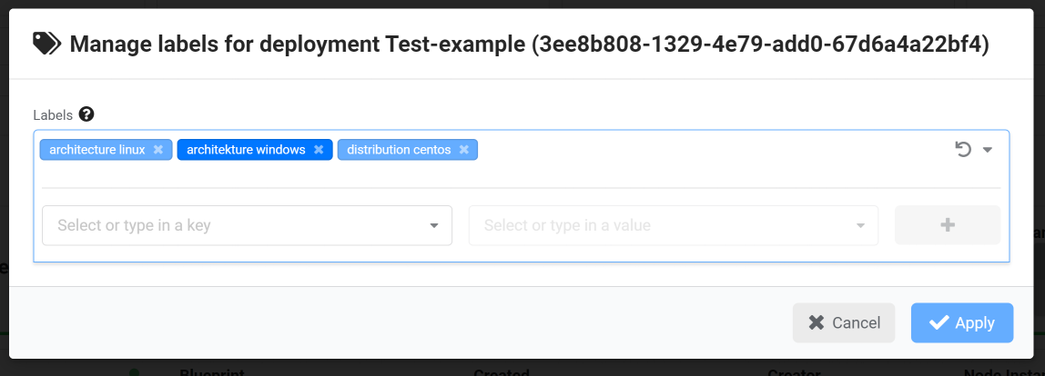 Manage Labels