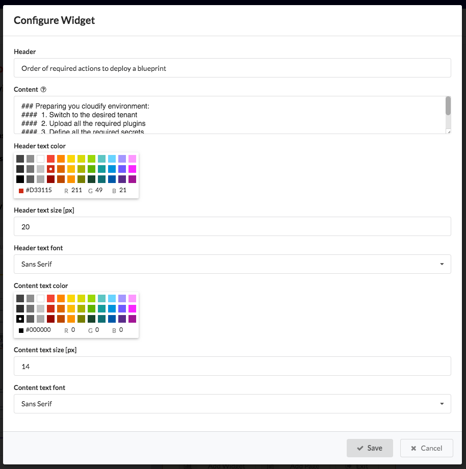 text-widget-configuration