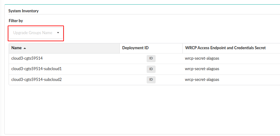 System Inventory