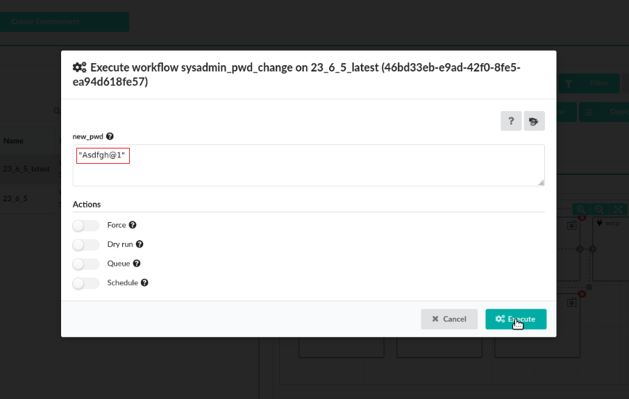 Execute workflow example