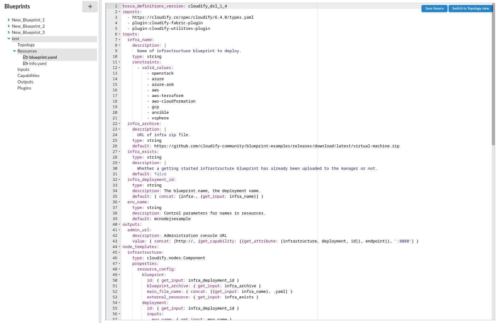 Topology Source Code