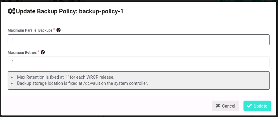 update-backup-policy