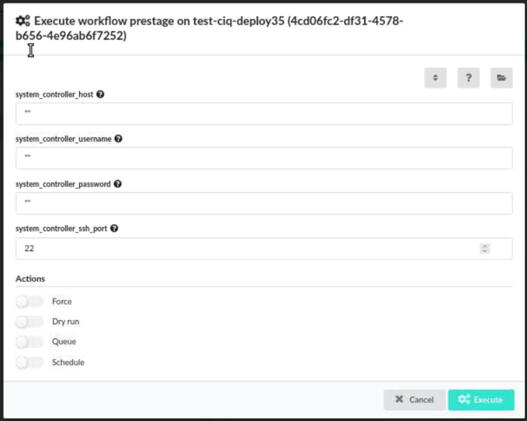 Prestage Parameters